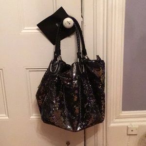 A designer handbag